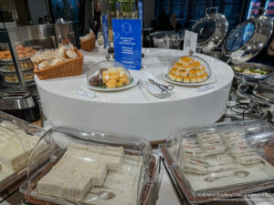 a table with food on it