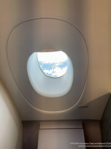 a skylight in a room