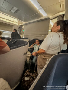 people sitting on a plane