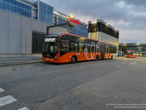 a bus parked on the side of a road