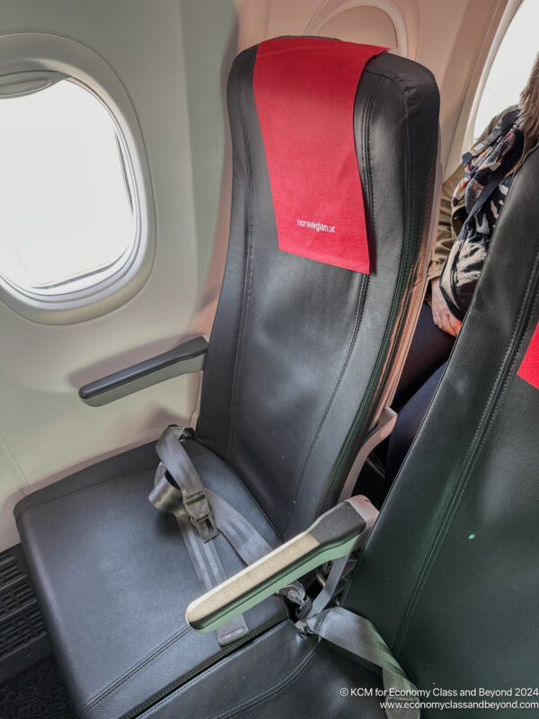 a seat on an airplane