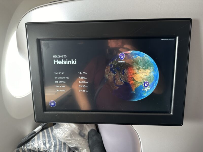 a screen on a plane