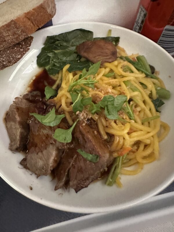 a plate of food on a table