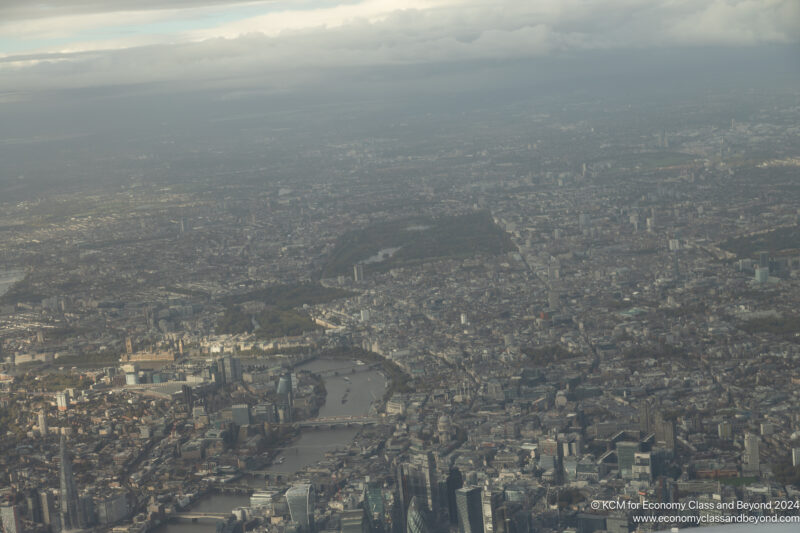 an aerial view of a city