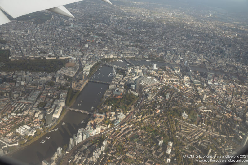 an aerial view of a city