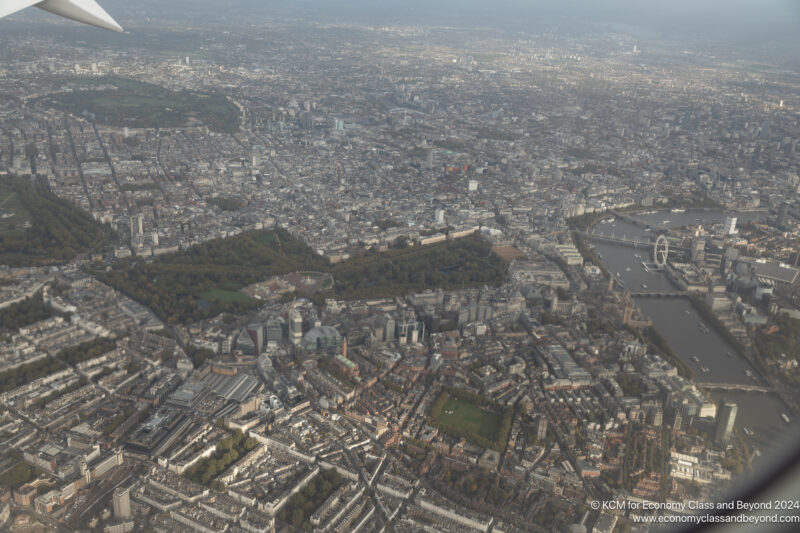 an aerial view of a city