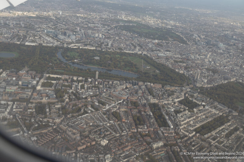 an aerial view of a city