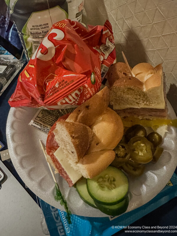 a plate of food on a table