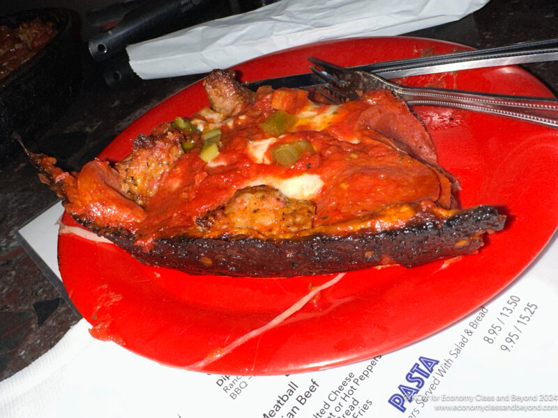 a plate of food on a table