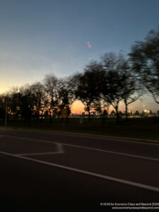 a road with trees in the background