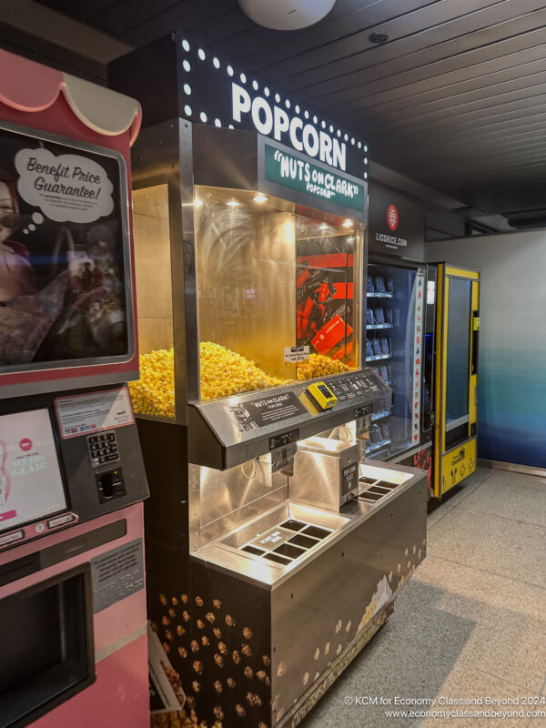 a machine with popcorn in it