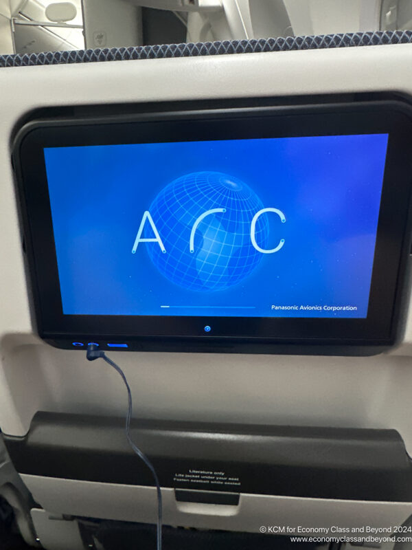 a screen on a plane