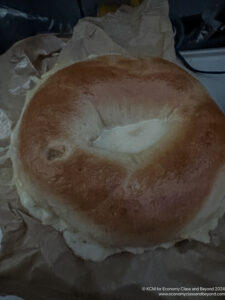 a bagel with a hole in the middle