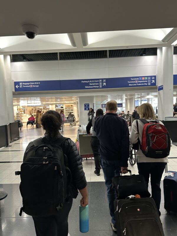 people walking in a terminal