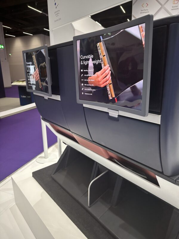 a screens on a stand