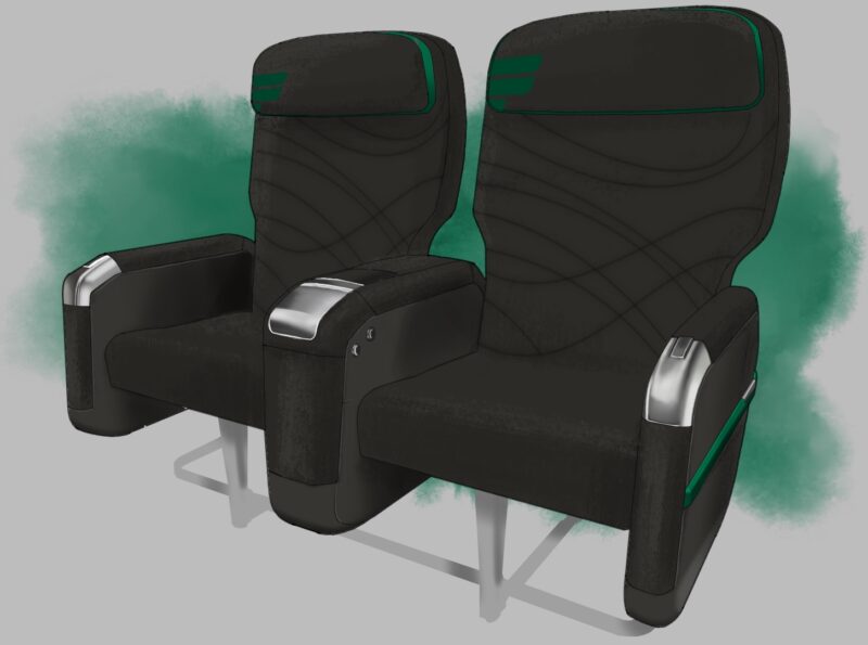 Frontier new first class seats - Rendering, Frontier