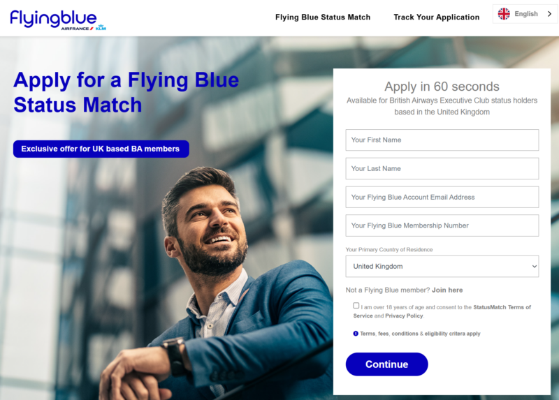 Flying Blue Statusmatch