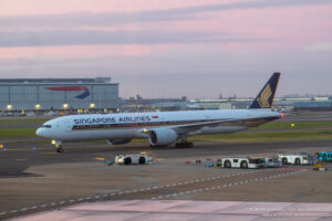 Singapore Airline Boeing 777-300ER taxiing at London Heathrow - Image, Economy Class and Beyond