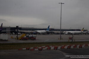 airplanes on a runway