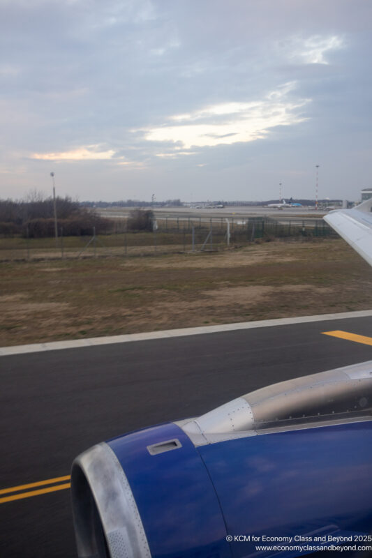 an airplane on a runway