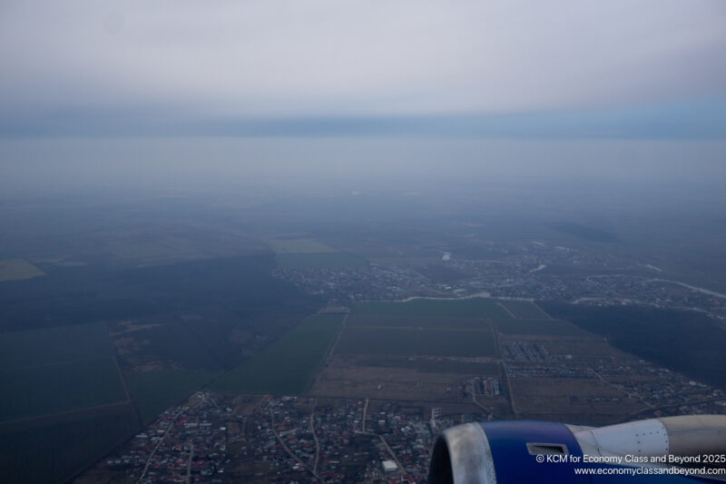 an aerial view of a city