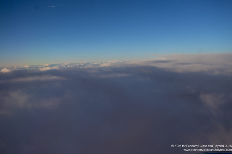 clouds and blue sky above clouds