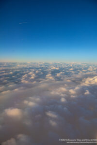 clouds and blue sky above clouds