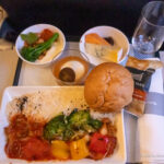 a tray of food on a table