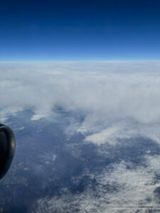 a view of clouds from an airplane