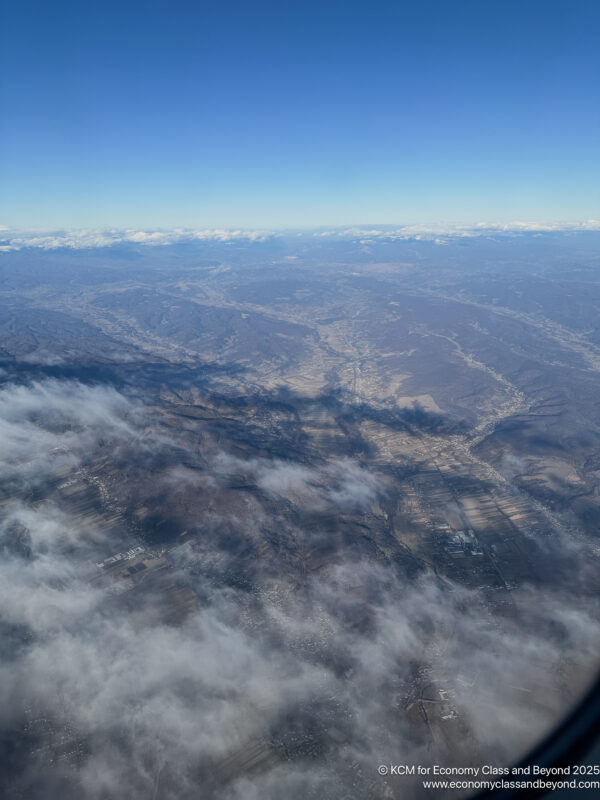 aerial view of a city from an airplane