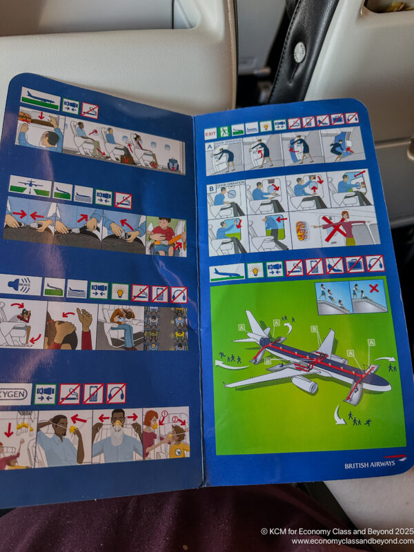 a blue and white book with pictures of airplanes and airplane