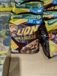 a bag of food on a shelf
