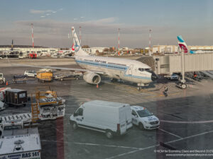 an airplane on the tarmac