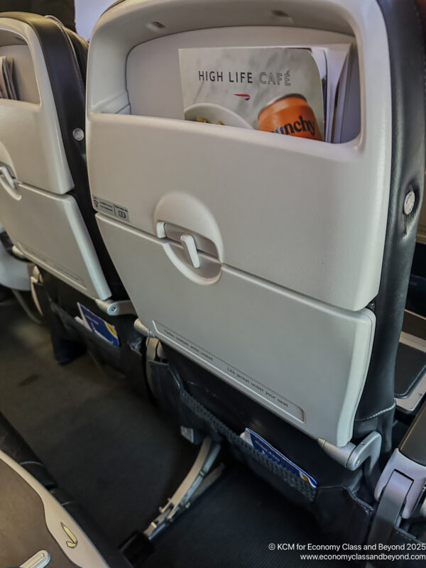 a seat on a plane