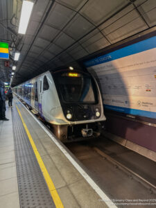 a train in a tunnel