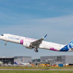 A321XLR Test Aircraft powered by Pratt&Whitney engines taking off - Image, Airbus