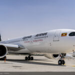 Uganda Airlines Airbus A330-800neo at the Dubai Air Show 2021 - Image, Airbus.