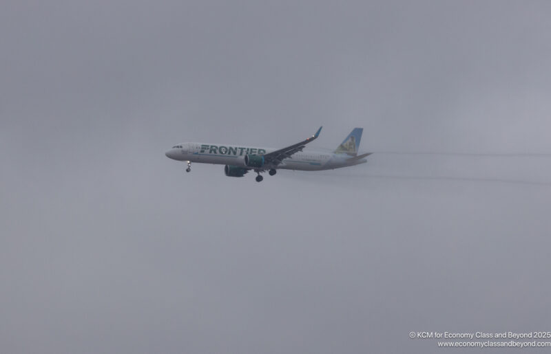 an airplane flying in the sky