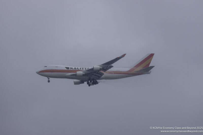 a plane flying in the sky