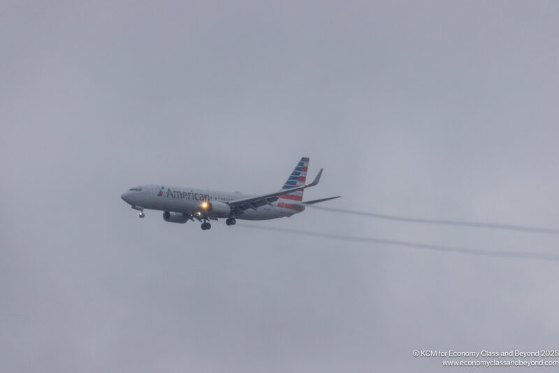 an airplane flying in the sky