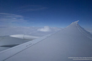 a wing of an airplane