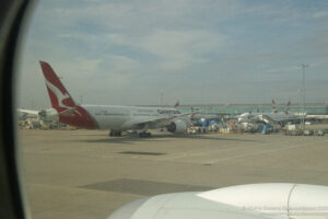 a large airplane on the ground