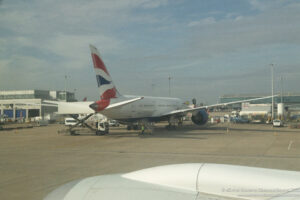 an airplane on the tarmac