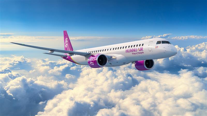 Embaer/Azorra deliver the first E195-E2 to Hunnu Air - Image, Embraer 
