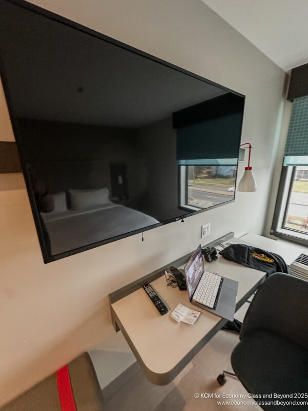 a tv on a wall