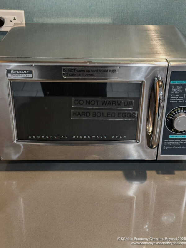 a close up of a microwave