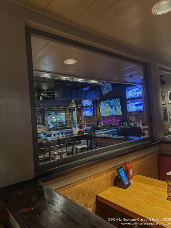a window of a restaurant