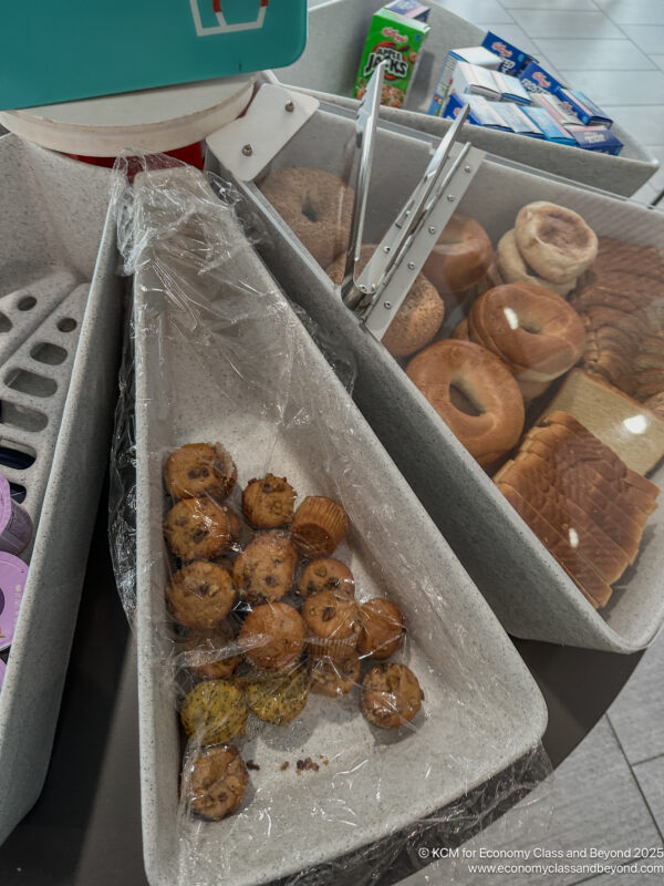 a trays of pastries and bread