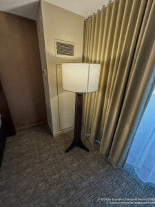 a lamp in a room