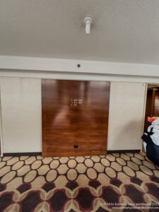 a room with a door